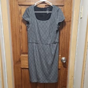 Gray Plaid Women's Dress